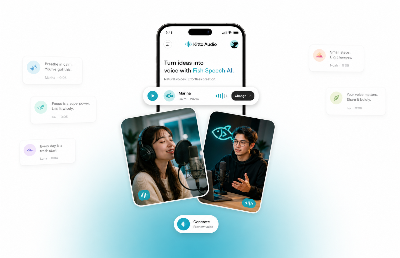 KittaAudio mobile voice creation experience